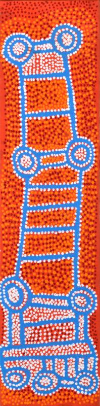 Appraisal: SHORTY ROBERTSON JANGALA BORN CIRCA Ngapa Jukurrpa Water Dreaming acrylic