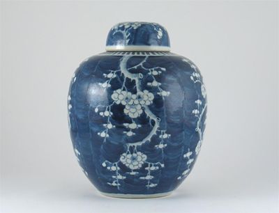 Appraisal: A large Chinese ovoid vase and cover decorated with prunus