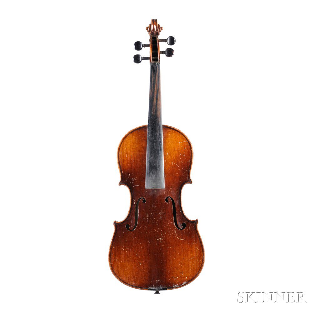 Appraisal: German Violin E Martin Sachsen labeled E MARTIN SACHSEN GERMANY