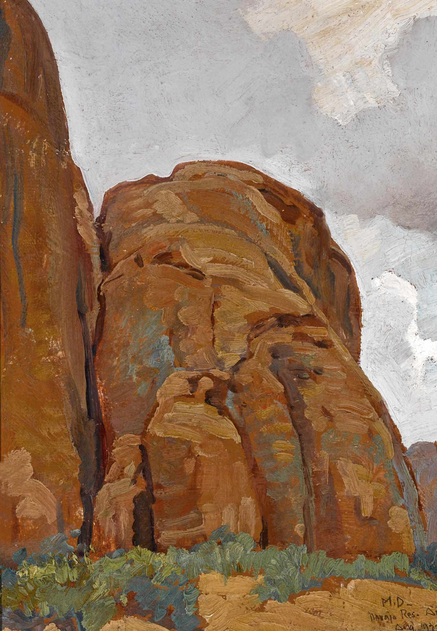 Appraisal: Maynard Dixon - Navajo Reservation initialed titled and dated '