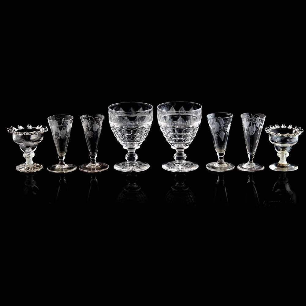 Appraisal: GROUP OF GEORGIAN AND REGENCY GLASS TH AND EARLY TH