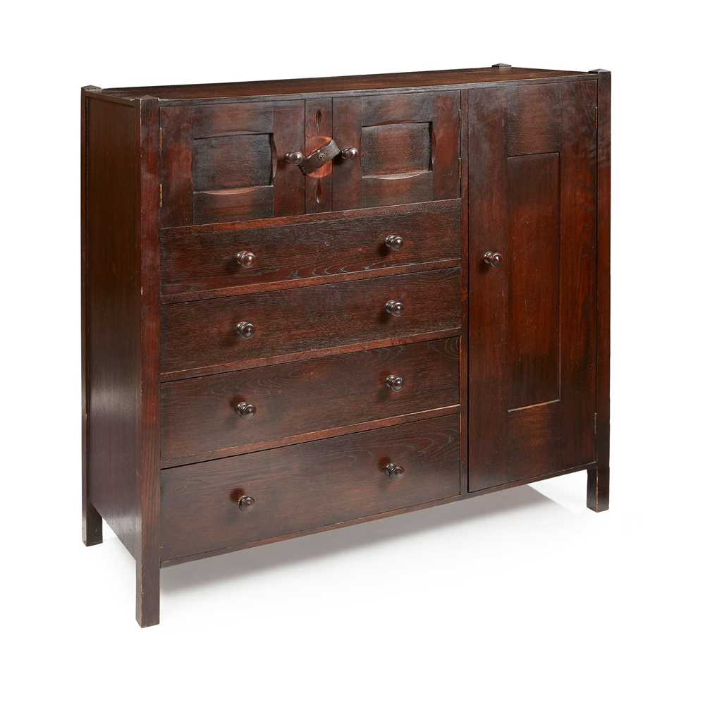 Appraisal: LIBERTY CO LONDON ATTRIBUTED MAKER COMPACTUM CIRCA stained oak cm