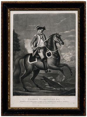 Appraisal: George Washington mezzotint after Alexander Campbell quot George Washington Esq