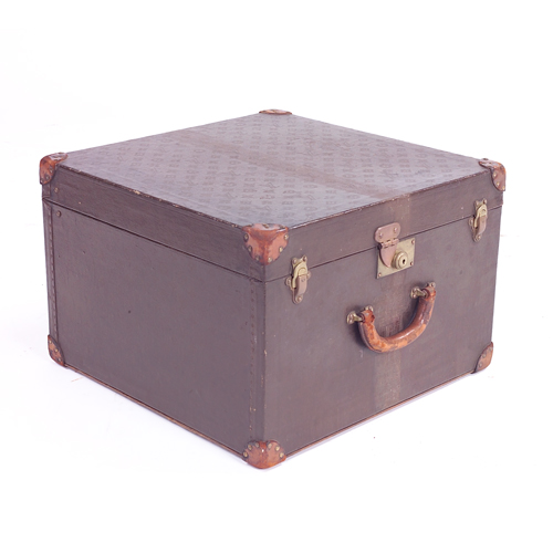 Appraisal: Rare Louis Vuitton small traveling trunk Wear to leather fading