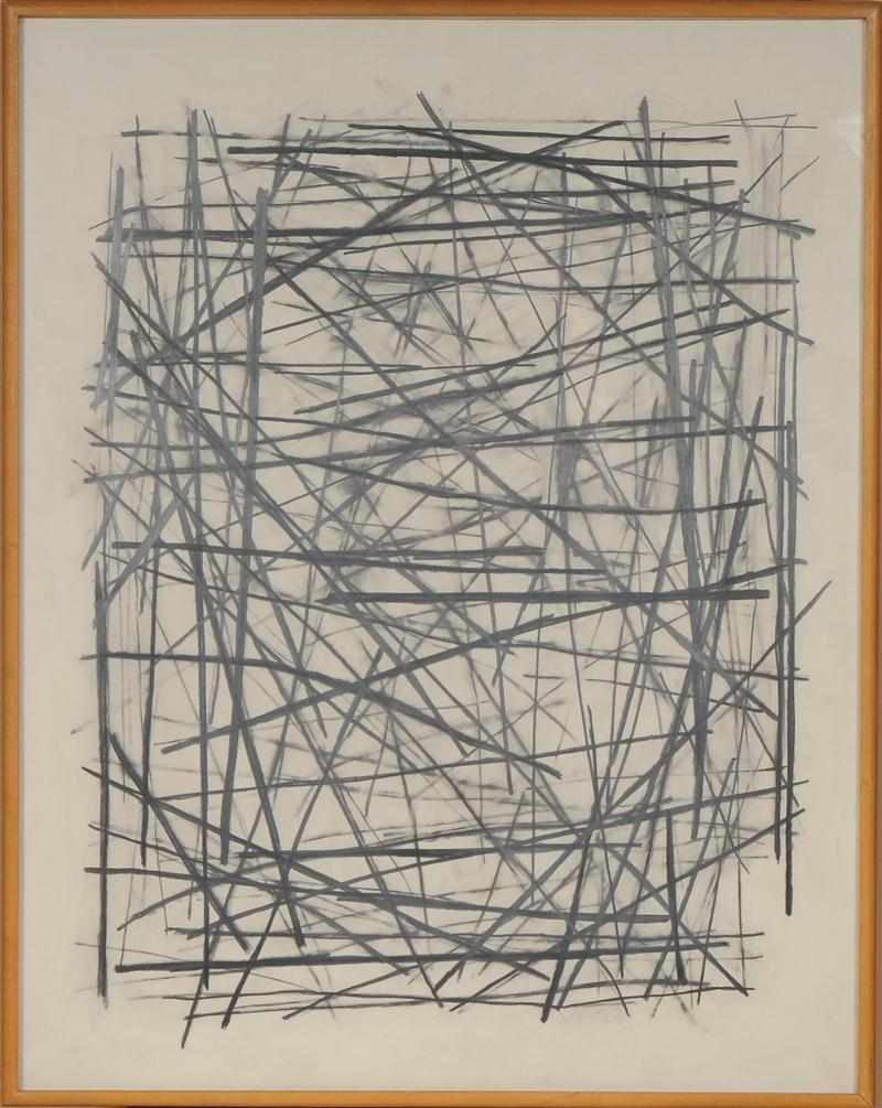 Appraisal: CHARLES ARNOLDI b UNITLED Charcoal on paper signed and dated