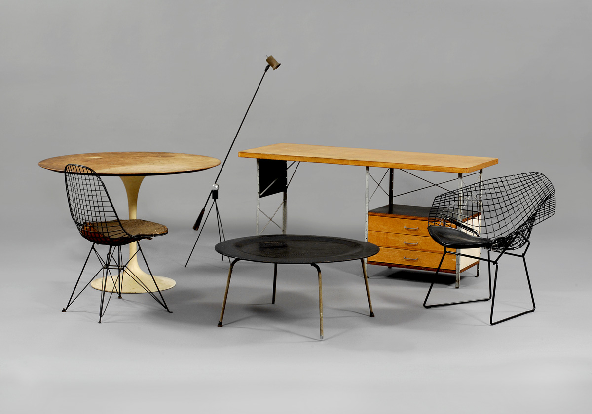 Appraisal: CHARLES AND RAY EAMES DESK MANUFACTURED BY HERMAN MILLER Height