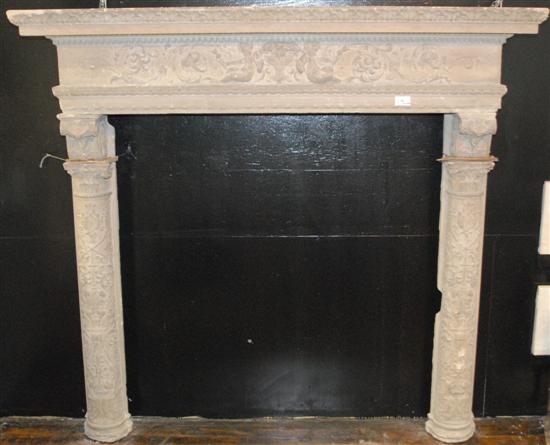 Appraisal: FIREPLACE SURROUND Property from the NYC townhouse of Penthouse publisher