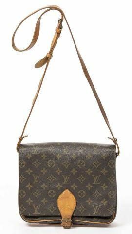 Appraisal: Louis Vuitton Cartouchiere crossbody bag in monogram coated canvas with