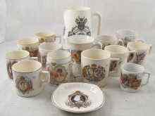 Appraisal: Fifteen ceramic items of royal memorabilia