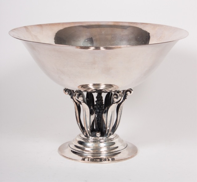 Appraisal: Georg Jensen sterling silver center bowl design designed by Johan