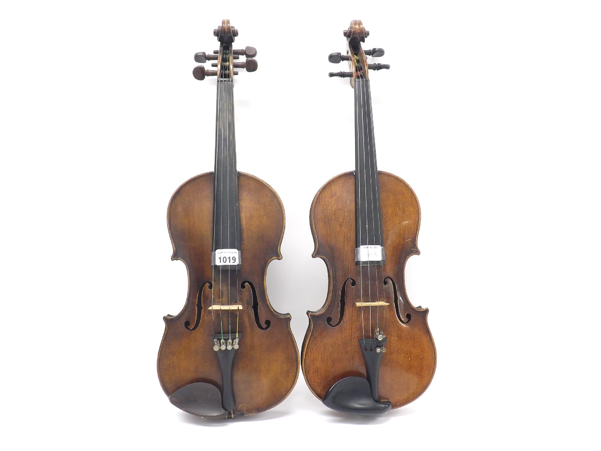 Appraisal: Late th century German violin cm also another violin labelled