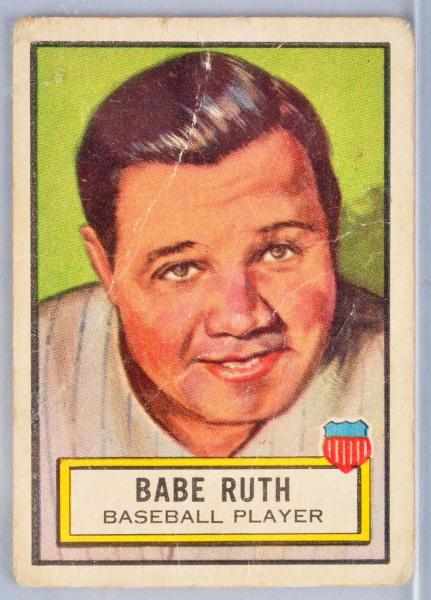 Appraisal: Babe Ruth Look 'n See Baseball Card Description Nice image