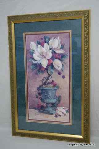 Appraisal: Barbara Mock Print Magnolia Topiary IIBy Barbara Mock is a