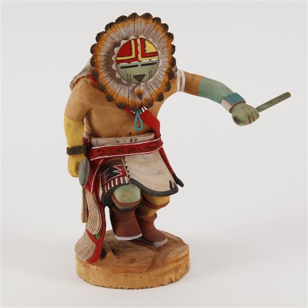 Appraisal: Native American Sunface Kachina Doll Signed H Jones H