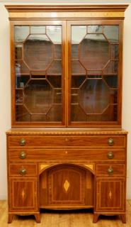 Appraisal: Late th c English Sheraton Secretary Book Case Late th