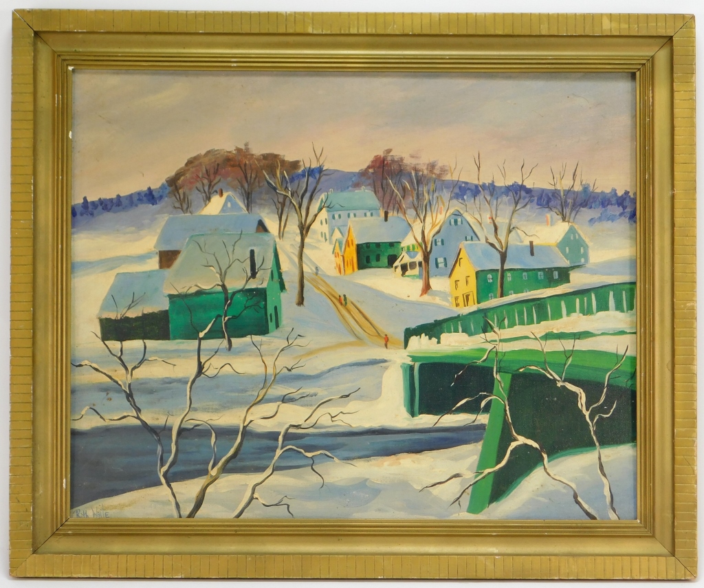 Appraisal: RUTH WAITE NEW ENGLAND WINTER LANDSCAPE PAINTING Massachusetts th CenturyImpressionist