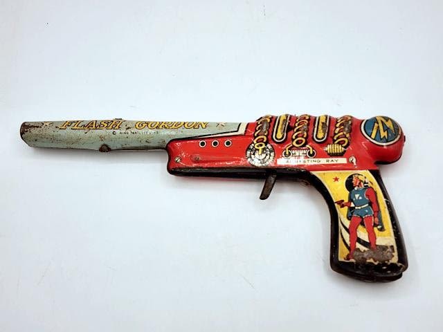 Appraisal: Flash Gordon Tin Toy Arresting Ray Gun long In fair