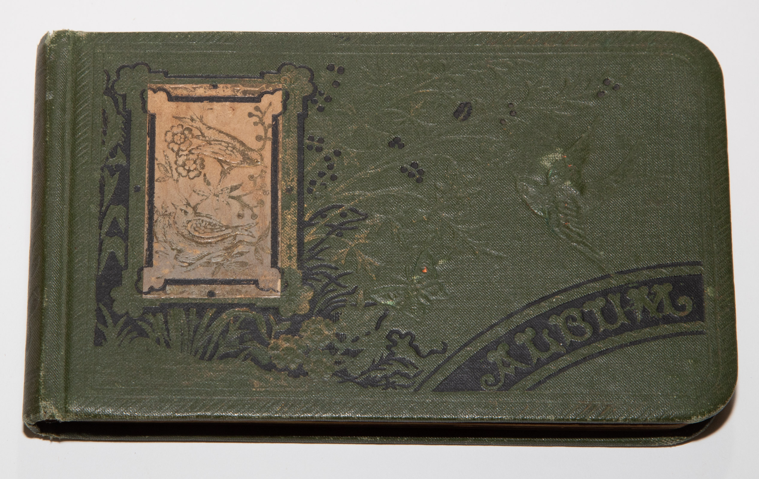 Appraisal: AMERICAN POLITICAL AUTOGRAPH ALBUM A pocket-size album in green cloth