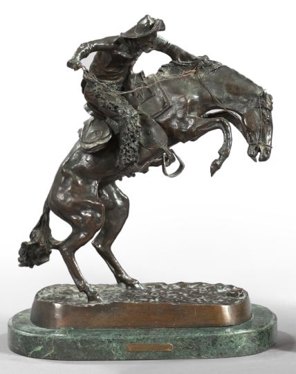 Appraisal: After Frederic Sackrider Remington - Wooly Chaps a patinated bronze