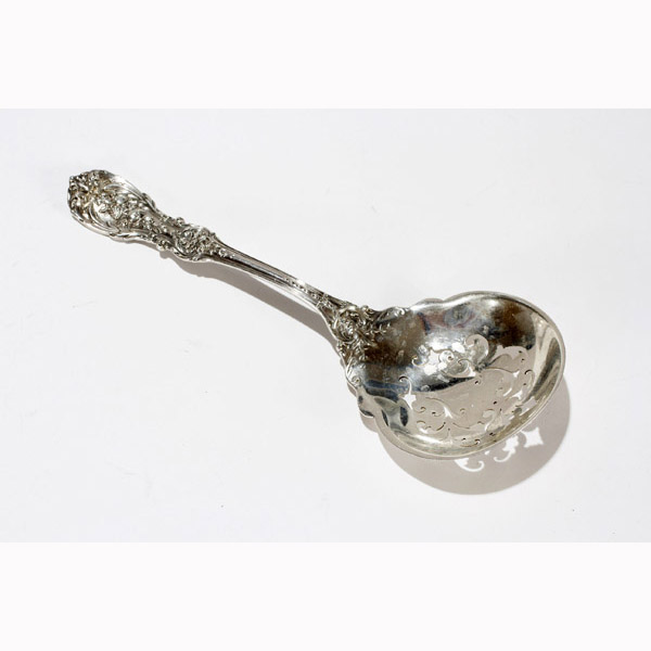 Appraisal: Reed Barton Francis I sterling silver pierced serving spoon Large