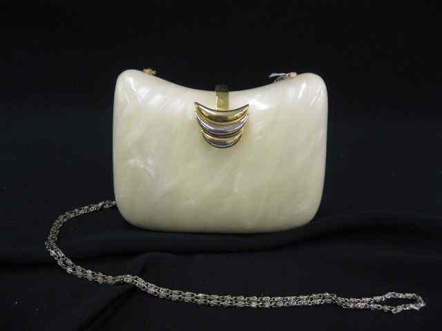 Appraisal: Vintage Lucite Purse pearlized finish