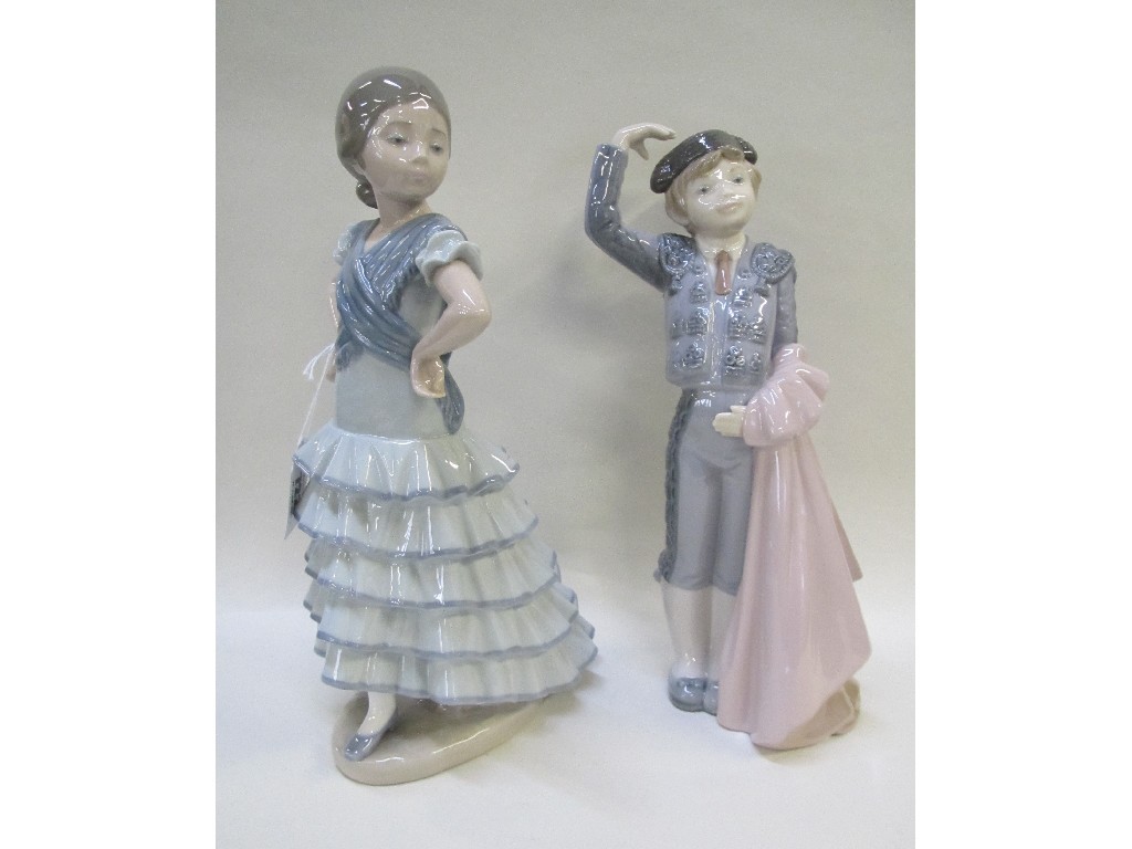 Appraisal: Lladro figures of children in Spanish dress