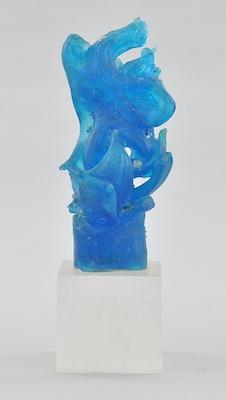 Appraisal: Edris Edith Aline Eckhardt American - Untitled Cast blue glass