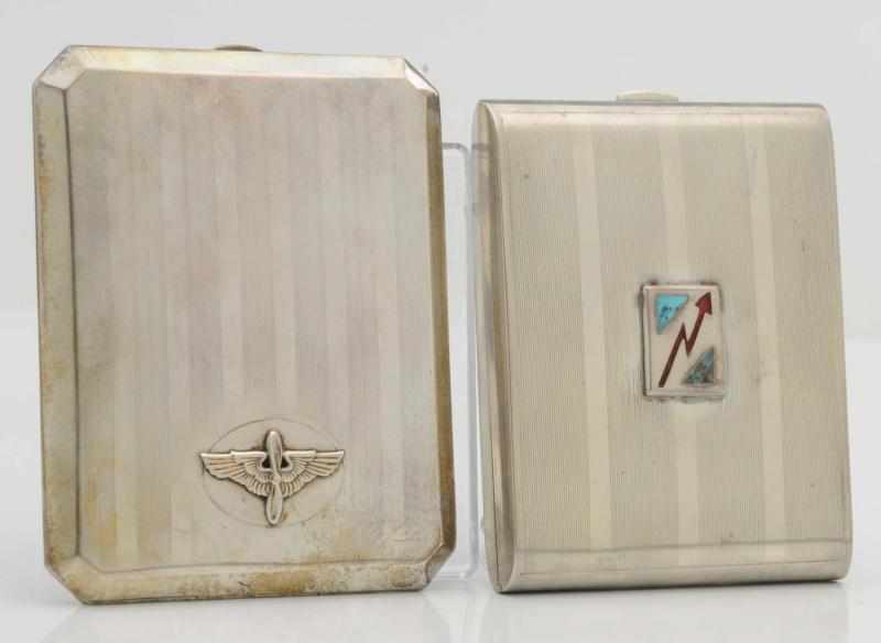 Appraisal: Lot of Sterling Silver Cigarette Cases Total weight troy ounces