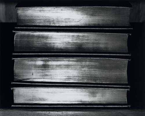 Appraisal: MORELL ABELARDO - Shiny Books Oversize silver print x inches