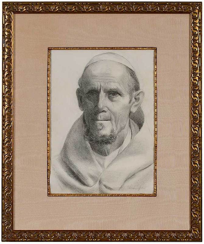 Appraisal: Elliott Daingerfield North Carolina - Portrait of a religious figure