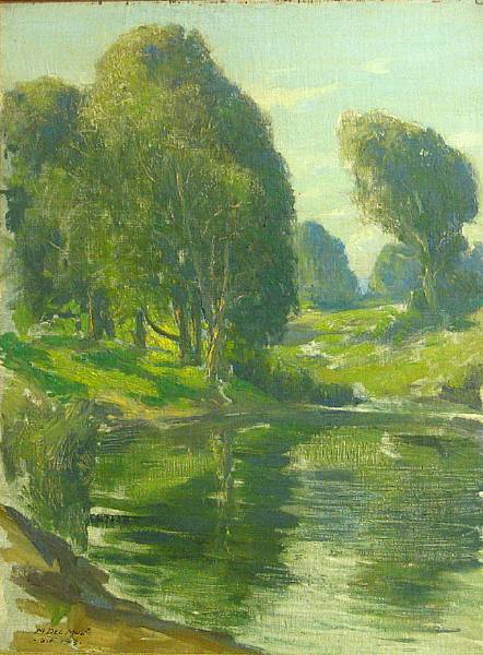 Appraisal: Maurice Del Mue - Golden Gate Park signed inscribed and