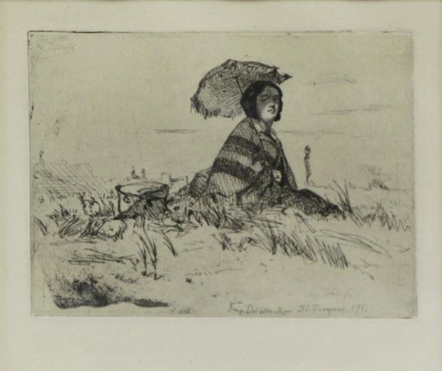 Appraisal: WHISTLER James Etching En Plein Soleil Inscribed 'Imp Delatre Rue