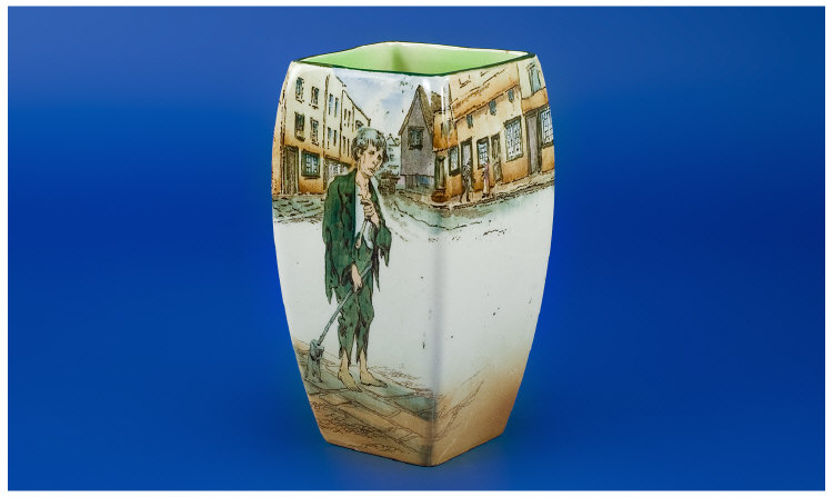 Appraisal: Royal Doulton Dickens- Ware Vase Poor Jo' No Marks to