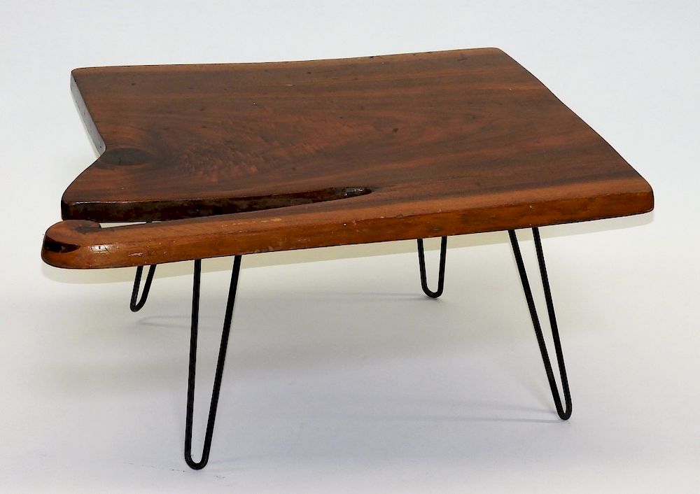 Appraisal: Roy Sheldon J Crowley Nakashima Style Wood Table Roy Sheldon