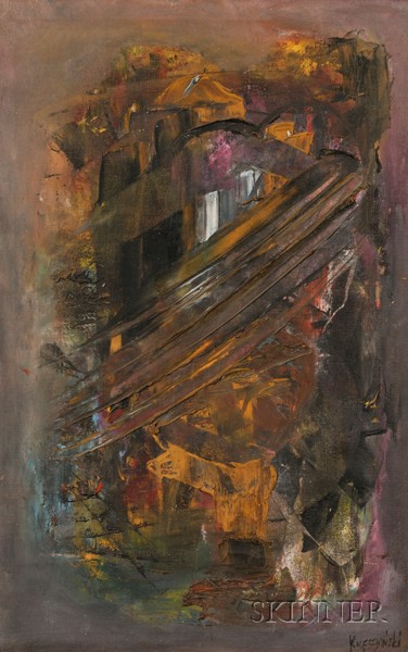 Appraisal: Zbiegniew Kupczynski Polish Canadian b Abstract Composition Signed Kupczynski l