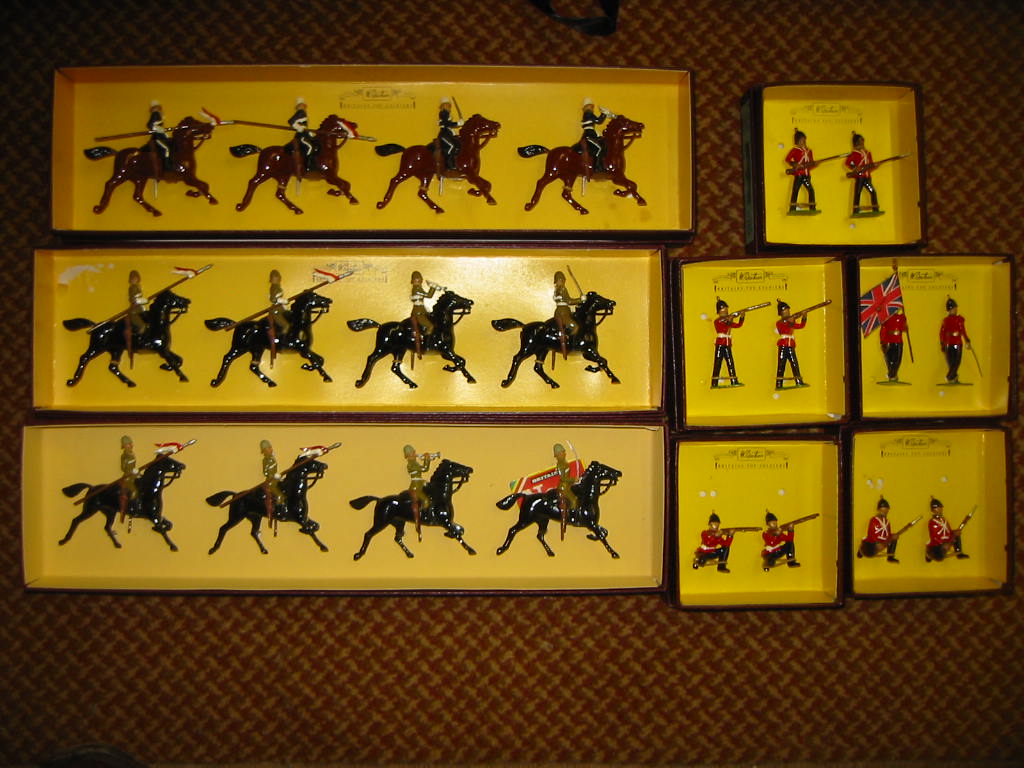 Appraisal: Three Britains Collectors Sets comprising st Lancers th Lancers each