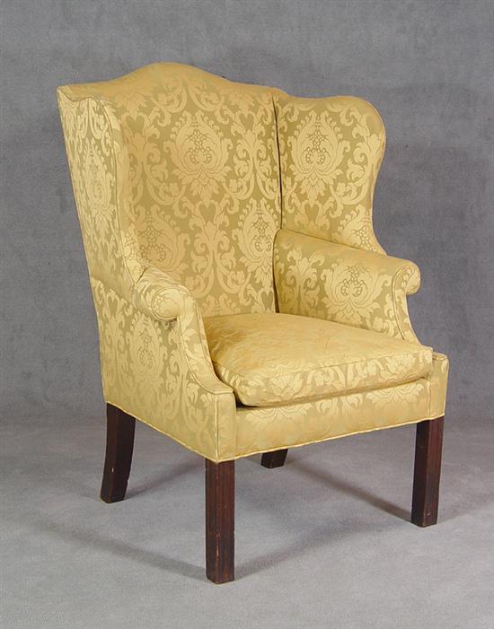 Appraisal: Maryland Easy Chair Circa - Mahogany with yellow pine secondary