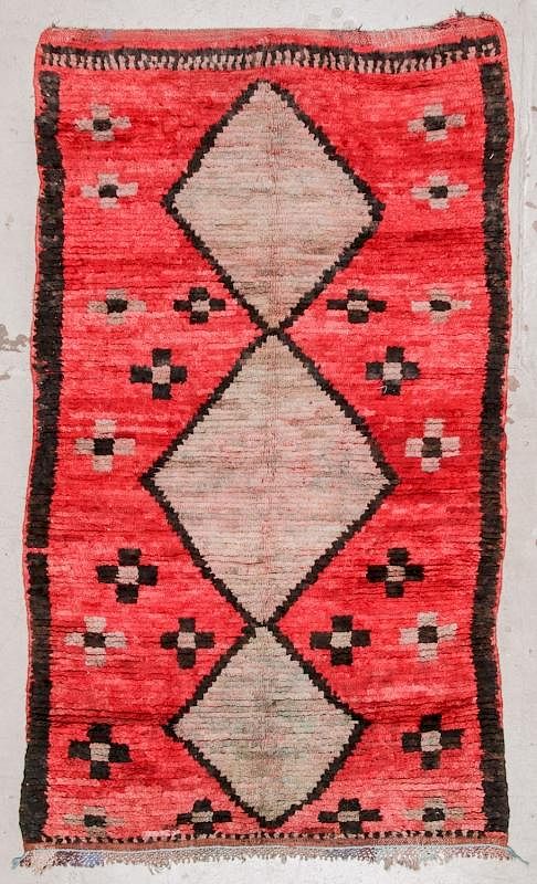 Appraisal: Vintage Moroccan Rug ' '' x ' '' Vintage Moroccan