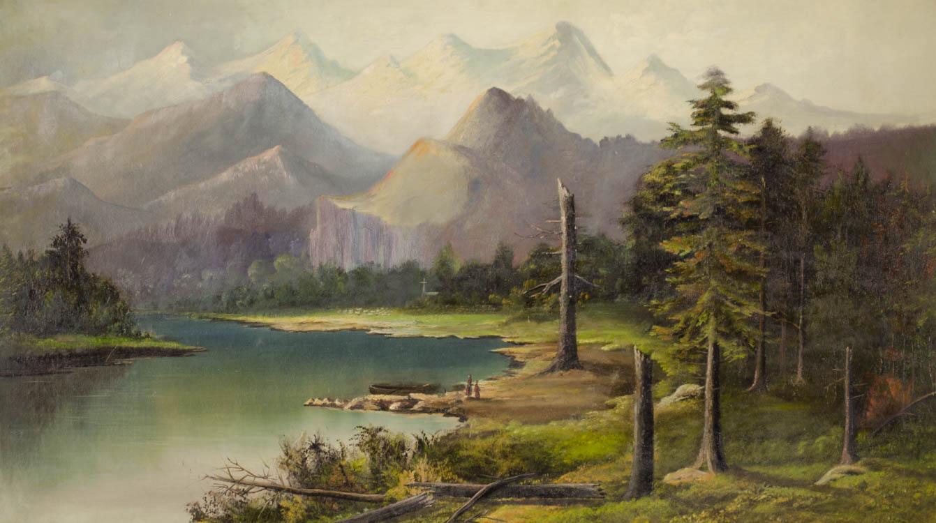 Appraisal: ATTRIBUTED TO JOHN J ENGLEHARDT OIL ON CANVAS California -