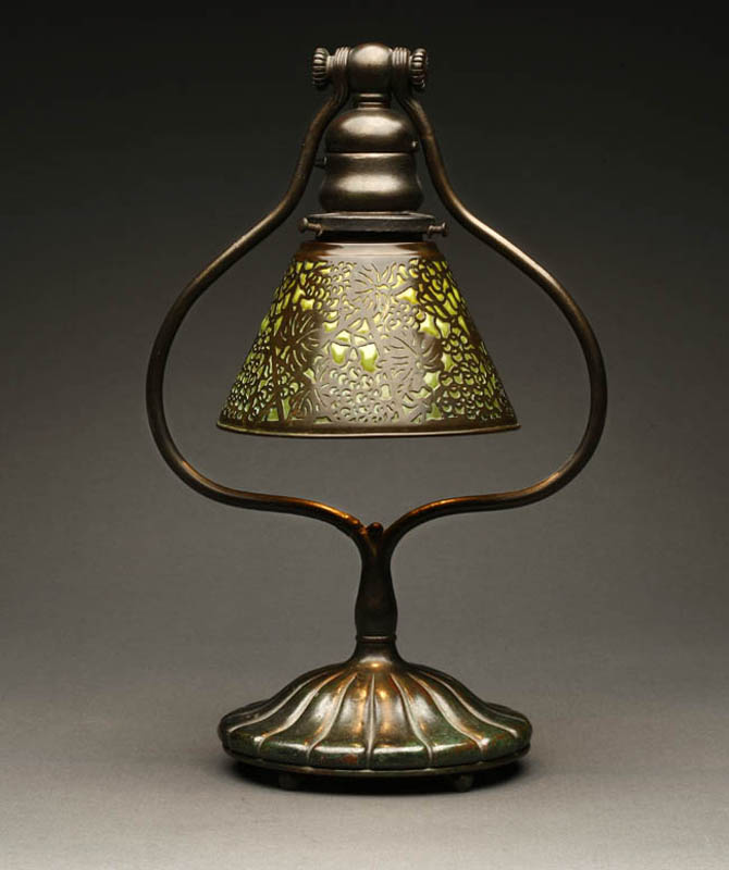 Appraisal: Tiffany Studios 'Grapevine' bronze desk lamp Tiffany Studios 'Grapevine' bronze