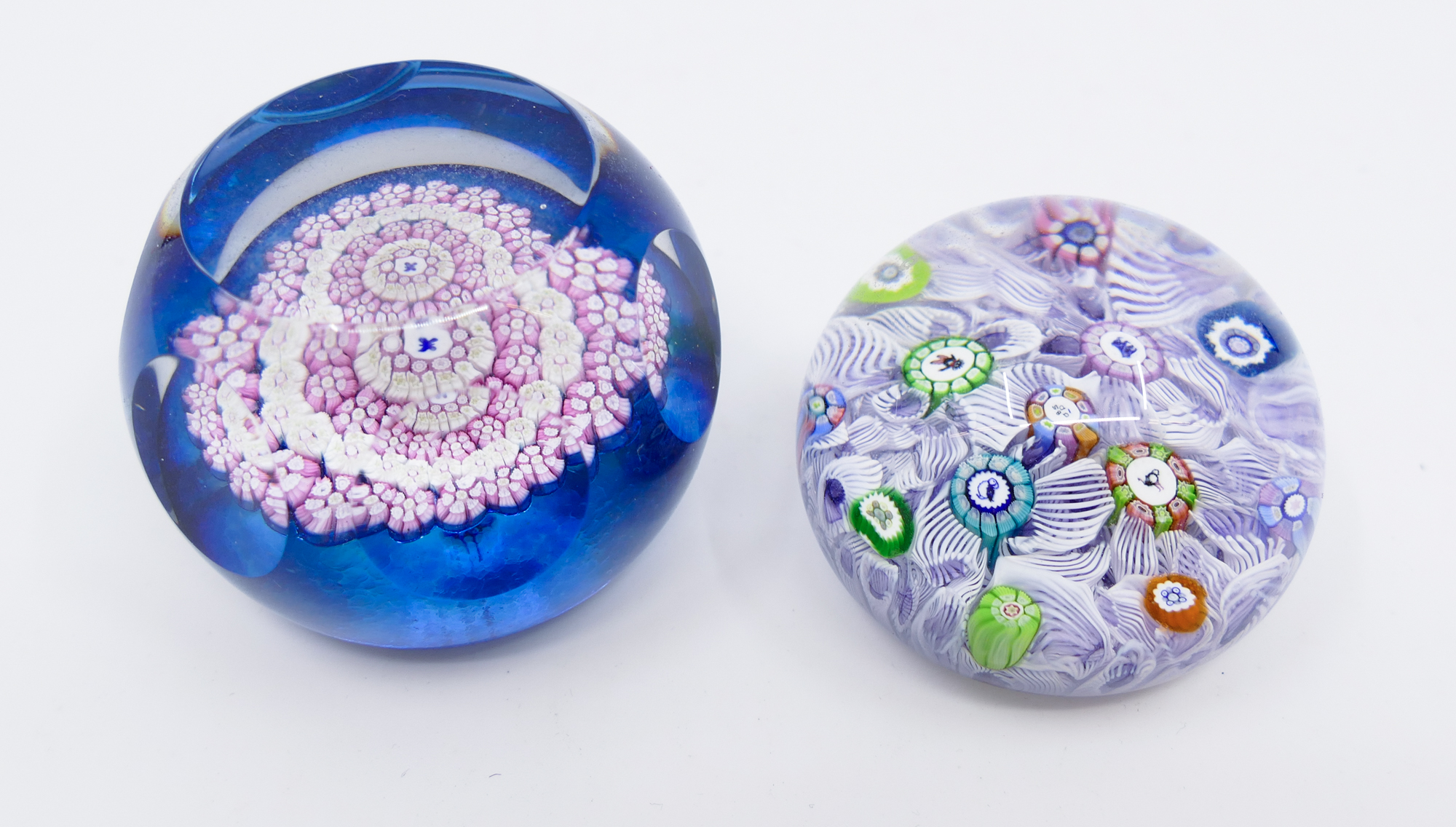 Appraisal: pc Perthshire Murrine Glass Paperweights- largest ''