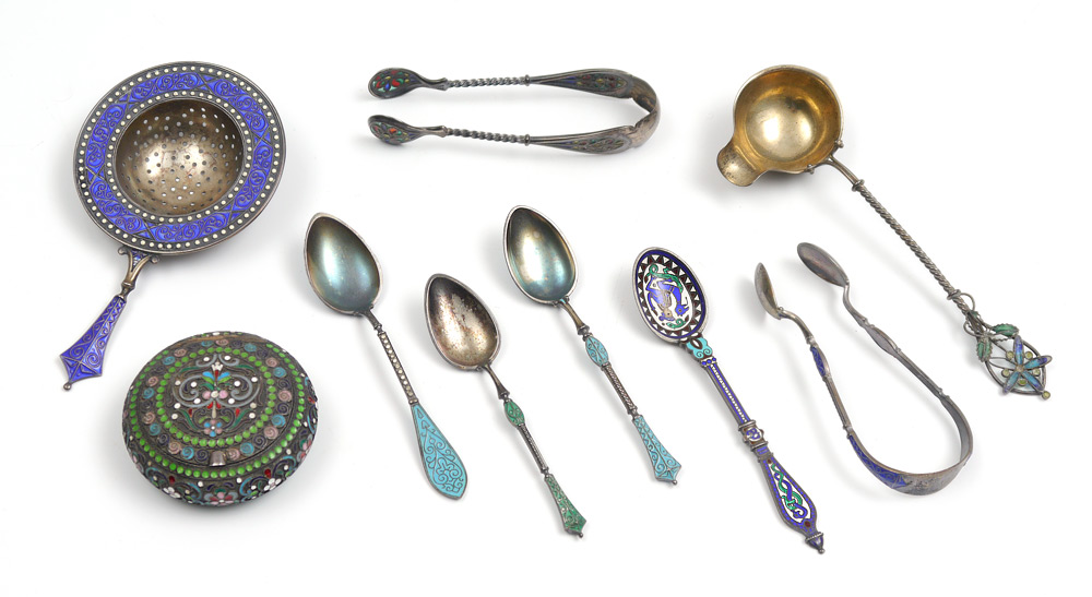 Appraisal: PIECE ASSEMBLED COLLECTION OF CONTINENTAL SILVER pieces total by assorted