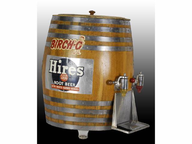 Appraisal: Large Hires Root Beer Barrel Dispenser Description Circa s Chrome