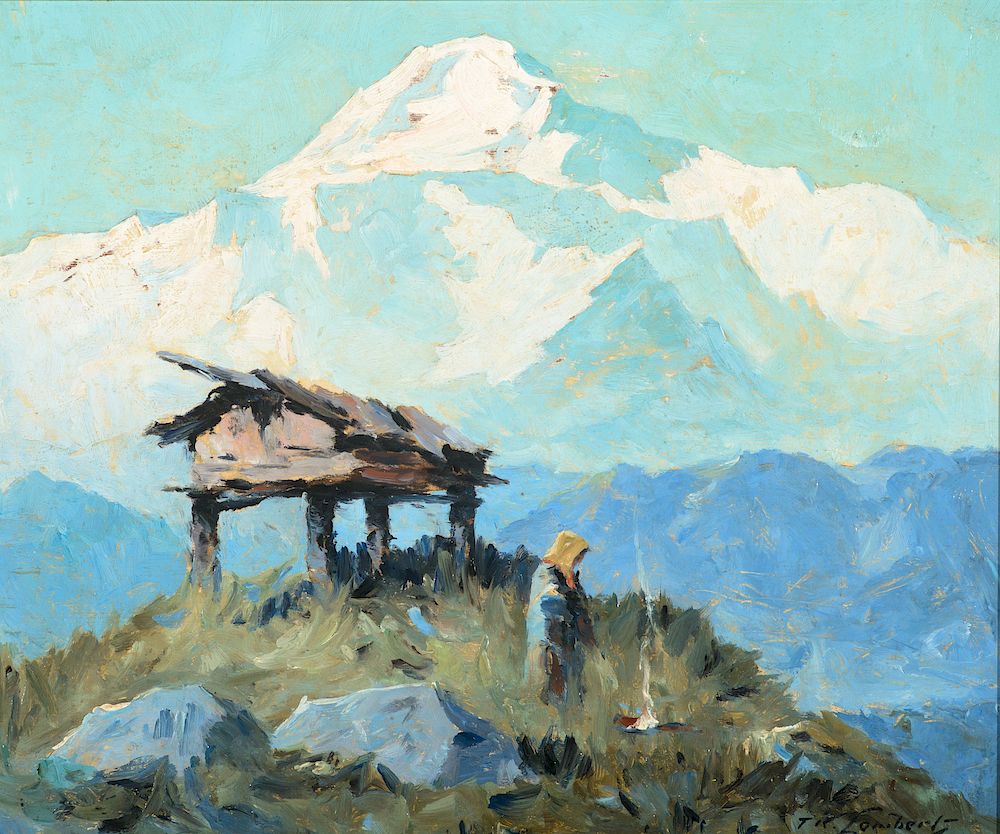 Appraisal: Ted Lambert - Mt McKinley Pines in Snow Exclusive on