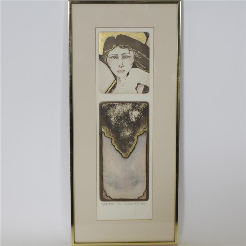 Appraisal: Modern Intaglio Print signed D Neuenschwander and numbered with blindstamp