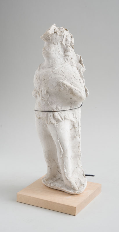 Appraisal: ELIE NADELMAN - STANDING FIGURE Plaster on a wooden stand