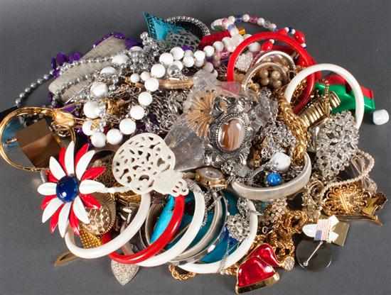 Appraisal: Assortment of costume jewelry Estimate - Any condition statement concerning