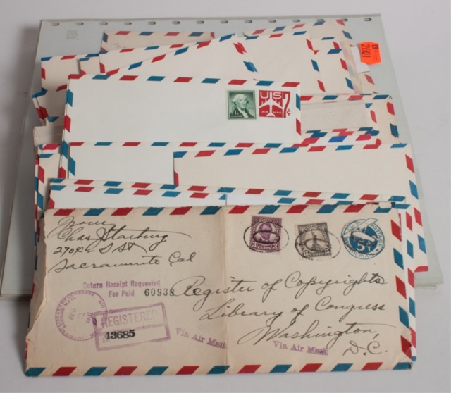 Appraisal: United States Airmail postal stationery collection mint and used including