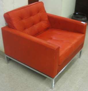 Appraisal: MID-CENTURY MODERN FLORENCE KNOLL LOUNGE CHAIR a Knoll design distributed