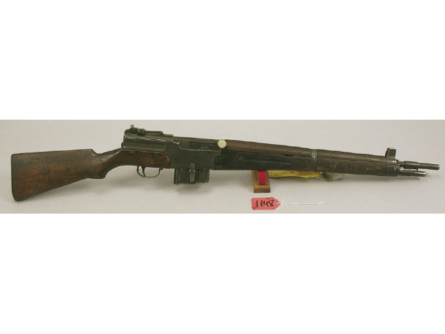 Appraisal: Mas Model F French military rifle all matching numbers grenade